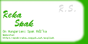 reka spak business card